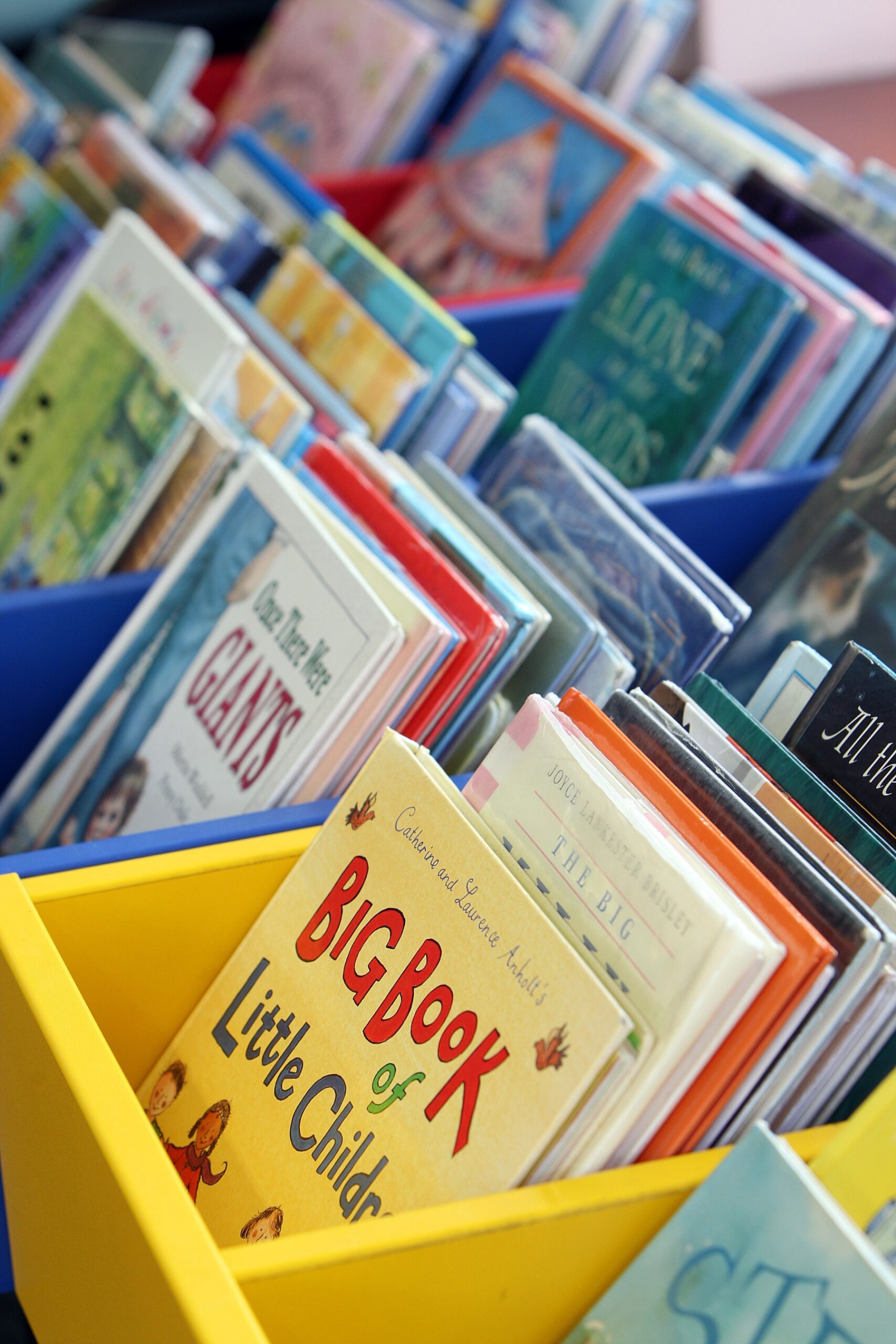 Community bookshelf and readers